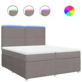 lozko-kontynentalne-z-materacem-taupe-tkanina-200x200-cm