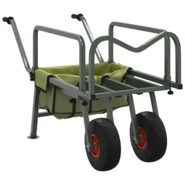 wozek-wedkarski-z-2-kolkami-zielony-malowana