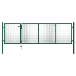 brama-ogrodzeniowa-stalowa-350-x-100-cm-zielona