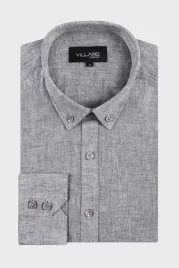szara-koszula-meska-len-villaro-comfort-xs-176-182