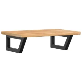 polka-scienna-pod-umywalke-stal-i-lite-drewno-debowe