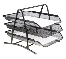 organizer-z-szufladami-polka-na-dokumenty-metal-net-3a-czarna