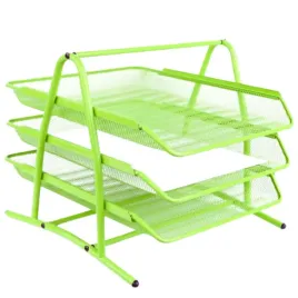 organizer-z-szufladami-polka-na-dokumenty-do-biura-metal-net-3a-limonkowa