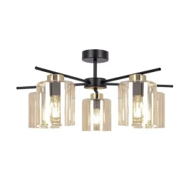 lampa-sufitowa-aurelia-k-5522-czarny-zloty-bursztynowa-klasyczna-stylowa