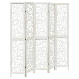 parawan-pokojowy-5-panelowy-bialy-lite-drewno-paulowni