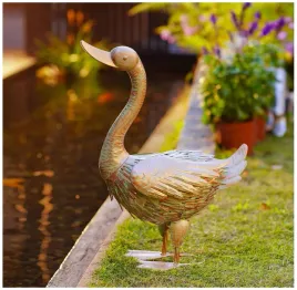 figurka-ogrodowa-ges-metalowa-rzezba-ges-ozdoba-do-ogrodu-taras-balkon-48cm