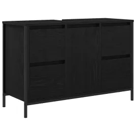 szafka-pod-umywalke-z-szufladami-czarny-dab-90x345x60-cm