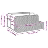 poolside-float-storage-czarny-110x100x57-cm-polira-waga-z-opakowaniem-9-8-kg-stan-nowy