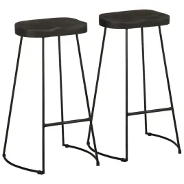 hokery-barowe-2-szt-czarny-45x40x78-cm-drewno-lite-mango