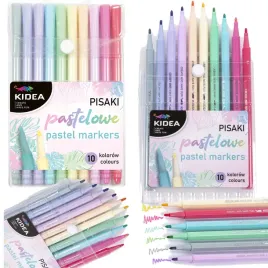 pisaki-pastelowe-10-kolorow-kidea-mazaki-flamastry
