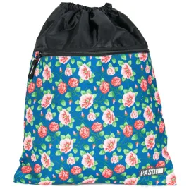 worek-na-buty-obuwie-gimnastyke-wf-w-kwiaty-plecak