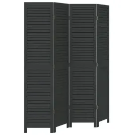 parawan-pokojowy-4-panelowy-czarny-lite-drewno