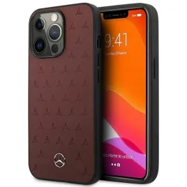 mercedes-mehcp13lpsqre-iphone-13-pro-13-61-czerwony-red-hardcase-leathe