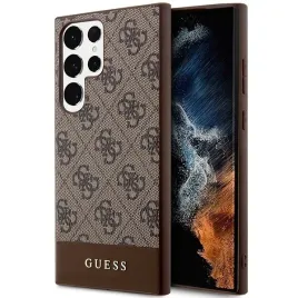 guess-guhcs24lg4glbr-s24-ultra-s928-brazowy-brown-hardcase-4g-stripe-collec