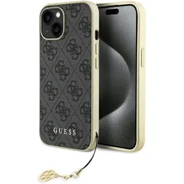 guess-guhcp15sgf4ggr-iphone-15-6-1-szary-grey-hardcase-4g-charms-collecti