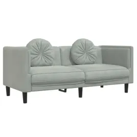 sofa-2-osobowa-z-poduszkami-jasnoszara-aksamit