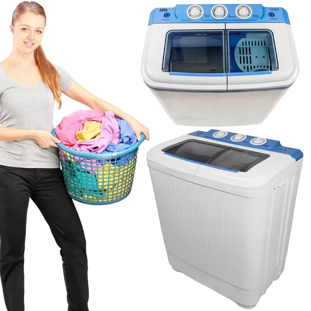 PRALKO WIRÓWKA TURYSTYCZNA PRZENOŚNA WSAD PRALKI 5 KG WSAD WIRÓWKI 2KG
