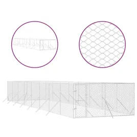 kojec-zewnetrzny-dla-psa-srebrny-4x16x2-m-stal-galwanizowana