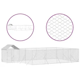 kojec-dla-psa-z-dachem-srebrny-10x6x25m-stal-galwanizowana