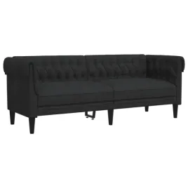 sofa-chesterfield-trzyosobowa-czarna-obita-tkan