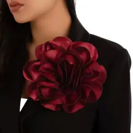 bordowy-kwiat-do-ubran-spinka-broszka-satynowa-elegancka-ozdoba-brosza