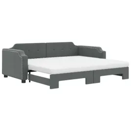 sofa-rozsuwana-z-materacami-ciemnoszara-100x200