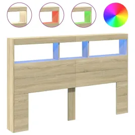 zaglowek-z-polkami-i-oswietleniem-led-dab-sonoma-160x17x102cm