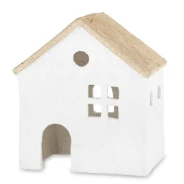 figurka-dekoracja-domek-ceramika-bialy-bezowy-28-cm