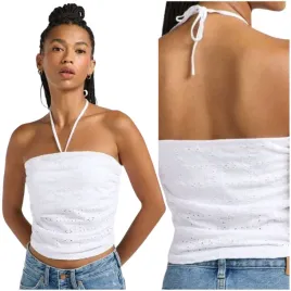 lee-tube-top-bright-white-bialy-bawelniany-top-damski-wiazany-na-szyi-xs
