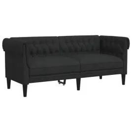 sofa-chesterfield-dwuosobowa-czarna-obita-tkanina