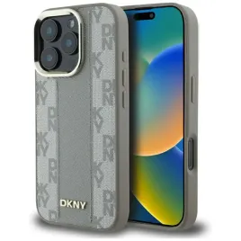 oryginalne-etui-iphone-16-pro-dkny-hardcase-checkered-pattern-magsafe-bezow