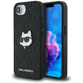 etui-karl-lagerfeld-monogram-choupette-head-pin-na-iphone-16e-czarne