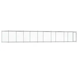 klatka-dla-psa-z-drzwiami-szara-10x2x15-m-stal
