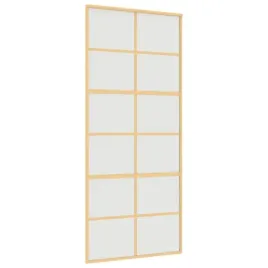 drzwi-przesuwne-zlote-90x205-cm-mrozone-szklo-esg-aluminium