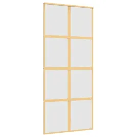 drzwi-przesuwne-zlote-90x205-cm-mrozone-szklo-esg-aluminium