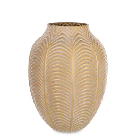 wazon-szklany-burano-bialy-zloty-20x15x15