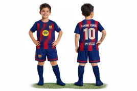 lamine-yamal-barcelona-stroj-komplet-pilkarski-zestaw-na-145-155-cm-wzrostu