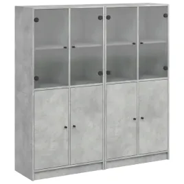 biblioteczka-z-drzwiczkami-szarosc-betonu-136x37x142-cm
