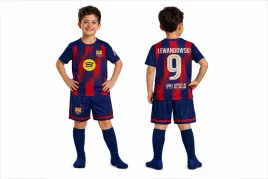 lewandowski-barcelona-stroj-komplet-pilkarski-zestaw-na-115-125-cm-wzrostu