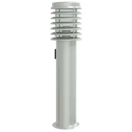 lampa-ogrodowa-na-slupku-z-gniazdkiem-srebrna