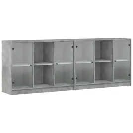 biblioteczka-z-drzwiczkami-szarosc-betonu-204x