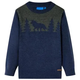sweter-dzieciecy-z-dzianiny-granatowy-116