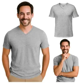 koszulka-meska-v-neck-szara-bawelna-turecka-t-shirt-captain-mike-xl