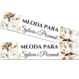 tablica-na-samochod-auto-slubne-weselne-lilie-zloto-boho-imiona-mloda-para