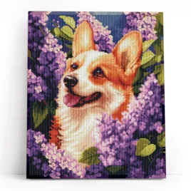 wiosenny-corgi-4050-cm-mozaika-diamentowa-5d