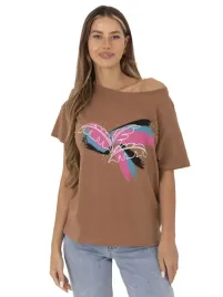 wygodny-t-shirt-damski-bawelniany-z-nadrukiem-koszulka
