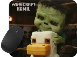 minecraft-film-2025-chicken-jockey-podkladka-pod-mysz-z-twoim-imieniem