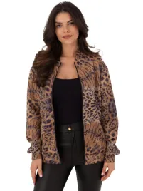 bluza-rozpinana-damska-w-panterke-z-kieszeniami