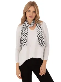 sweter-klasyczny-damski-elegancki-oversize-z-apaszka-w-grochy