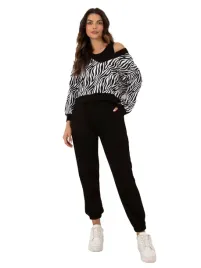 komplet-damski-bluza-w-zebre-top-spodnie-dresowe